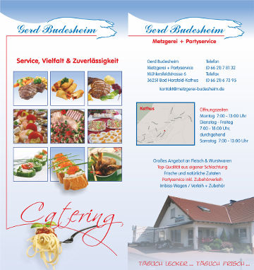 Partyservice Flyer